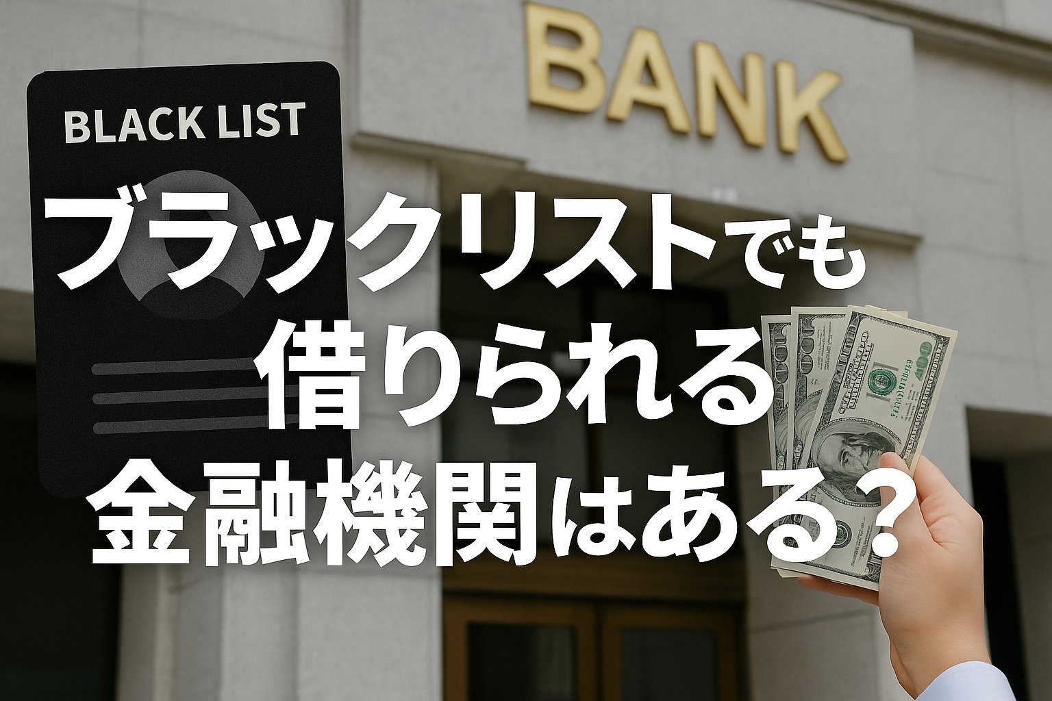 ブラックリストでも借りられる金融機関はある？