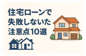住宅ローンで失敗しないための注意点10選