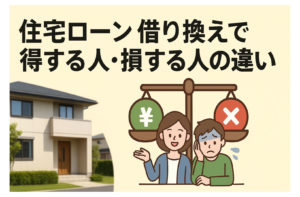 住宅ローン借り換えで得する人・損する人の違い
