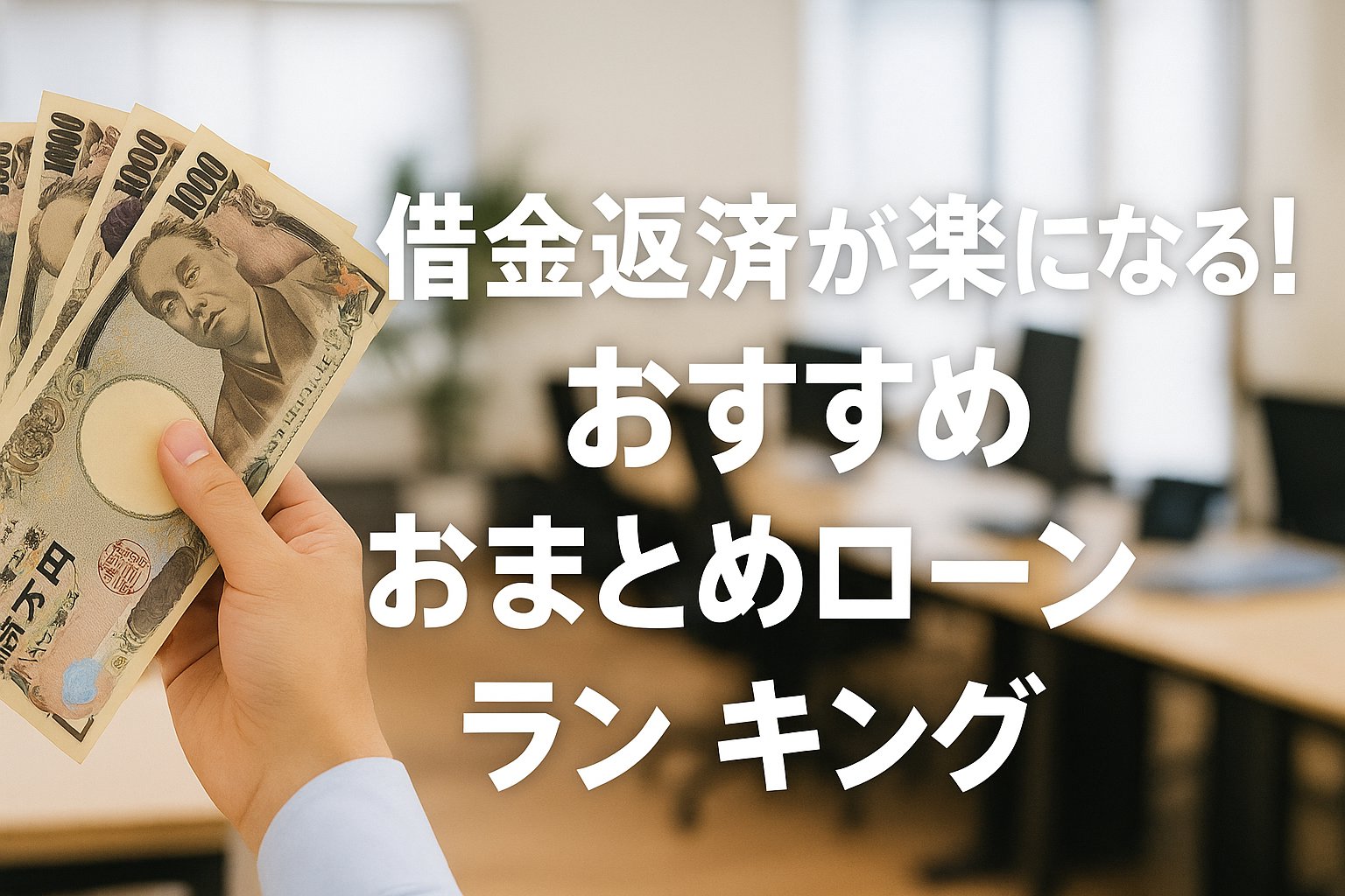 借金返済が楽になる！おすすめおまとめローンランキング
