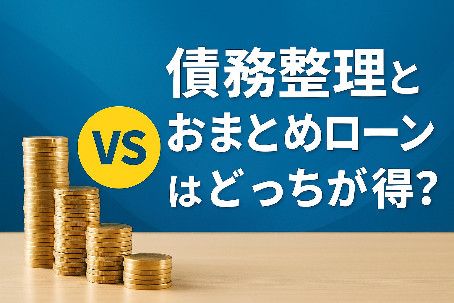 債務整理とおまとめローンはどっちが得？