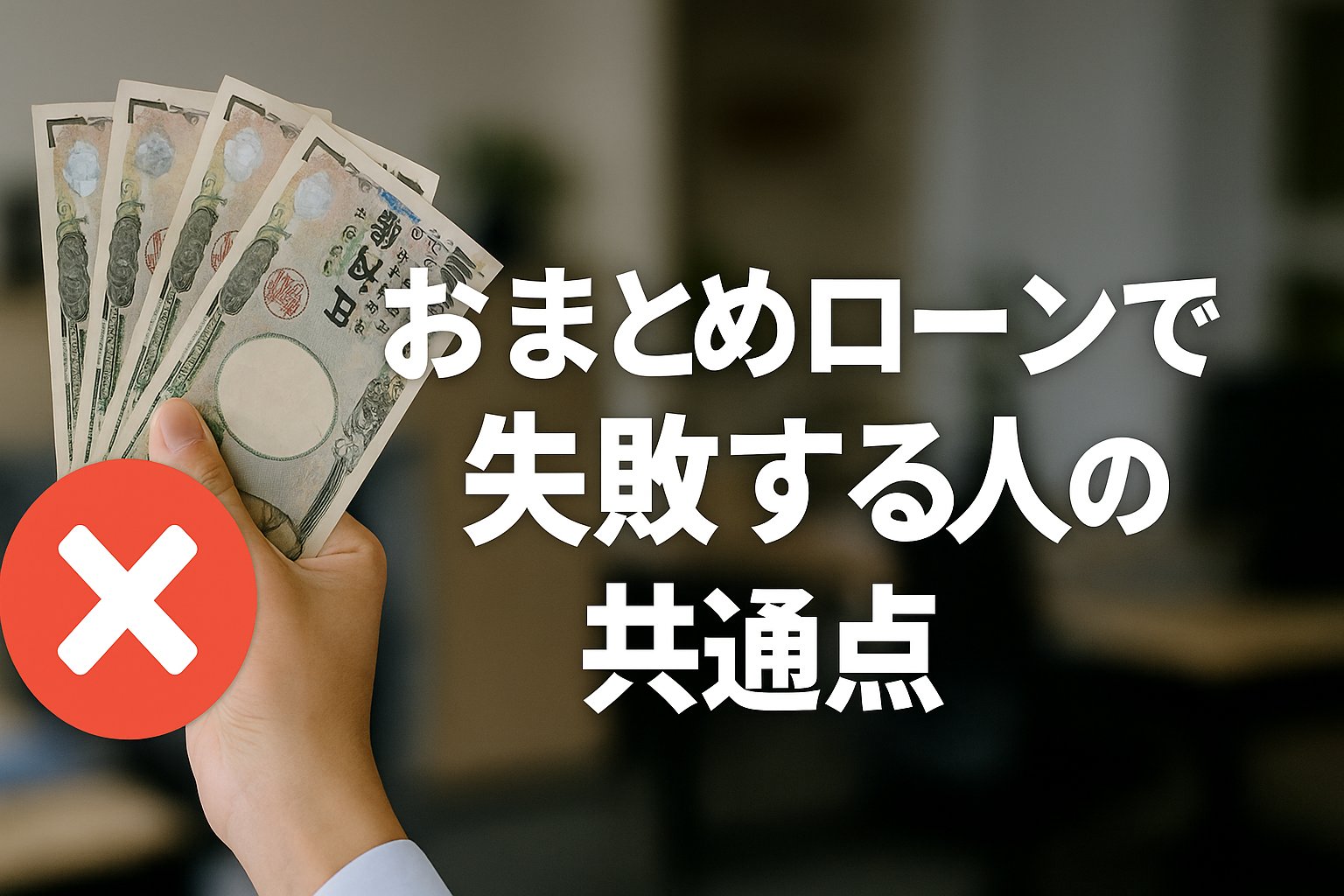 おまとめローンで失敗する人の共通点